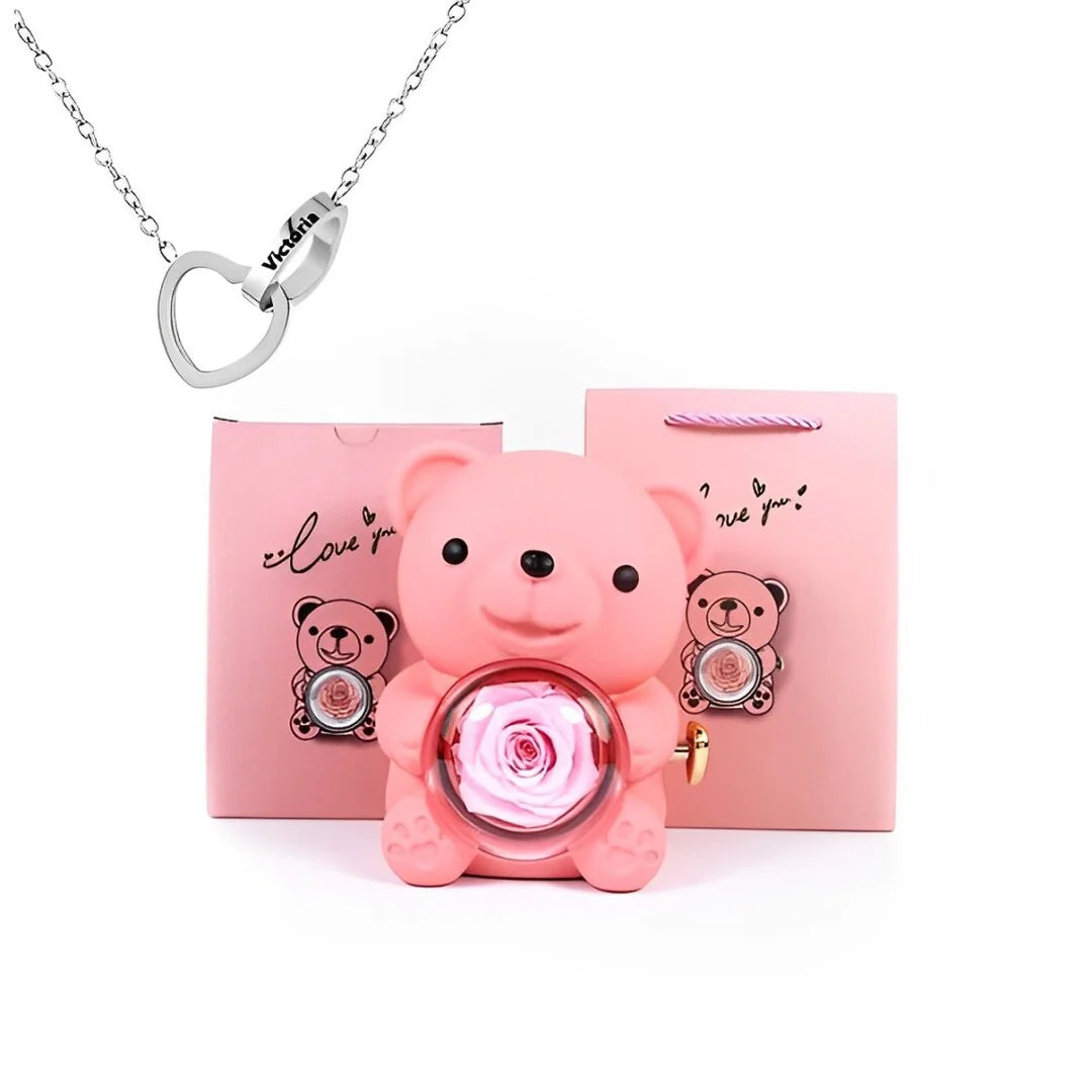 Bear Heart Necklace