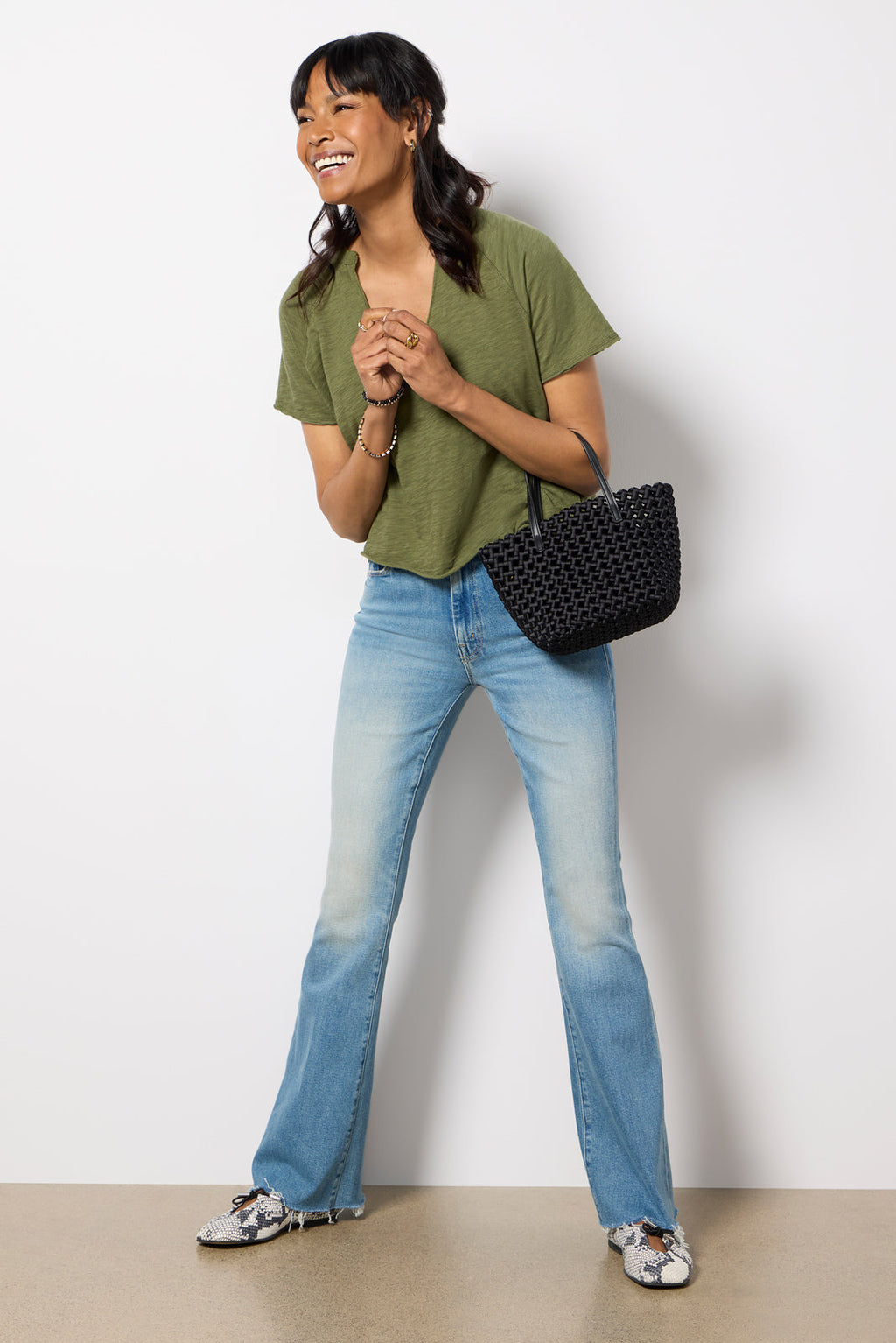 Split Neck Tee - Image 2