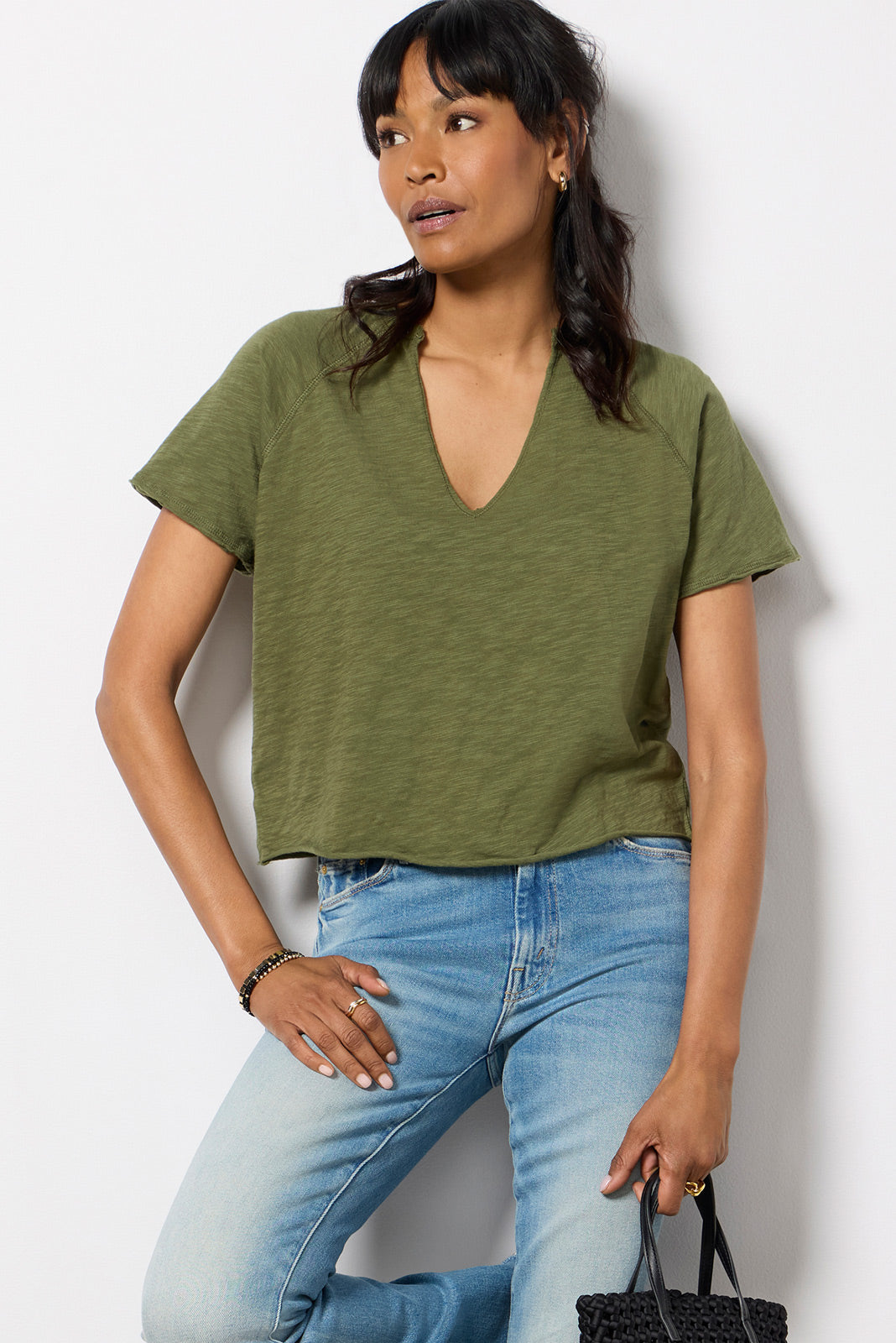 Split Neck Tee