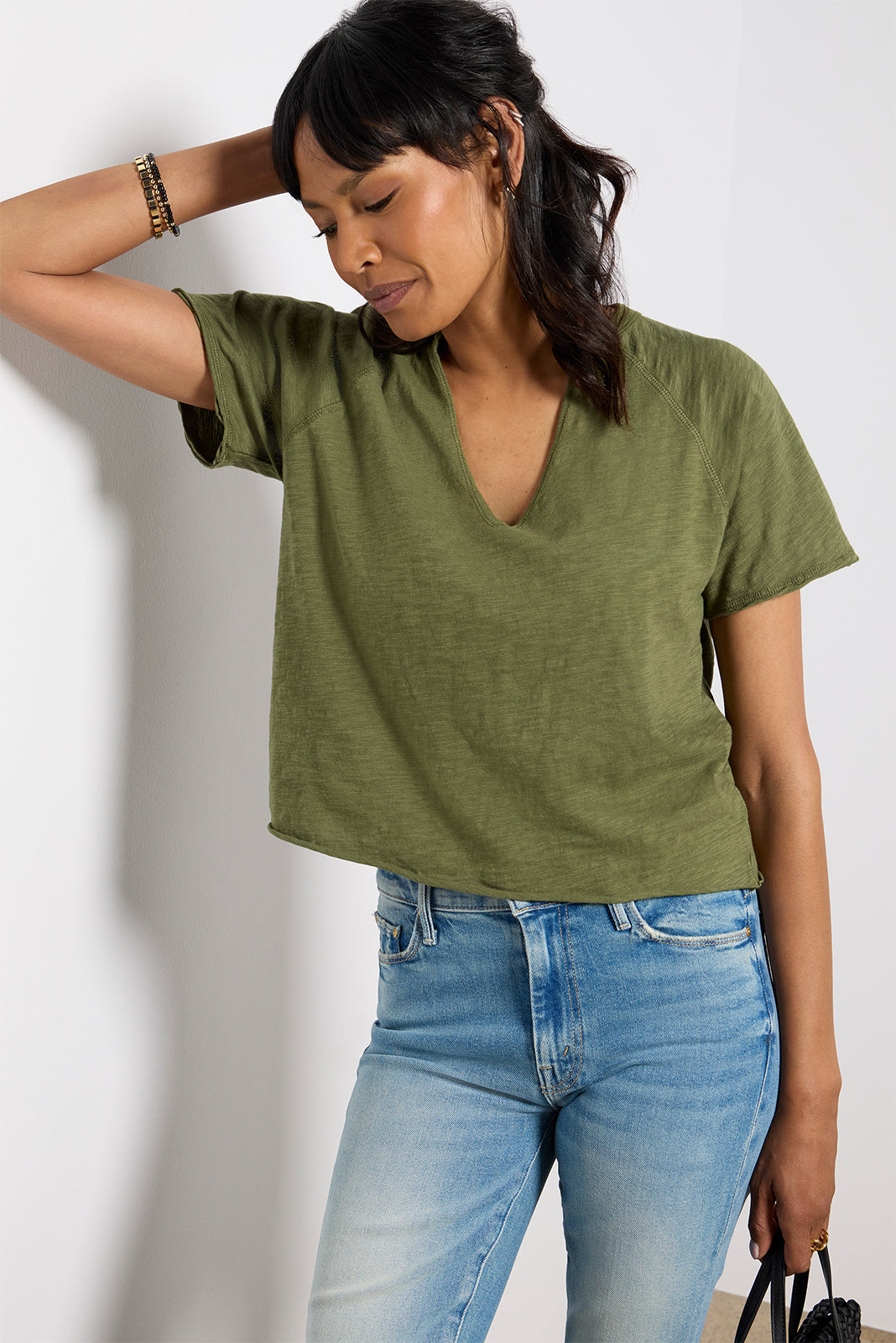 Split Neck Tee - Image 5