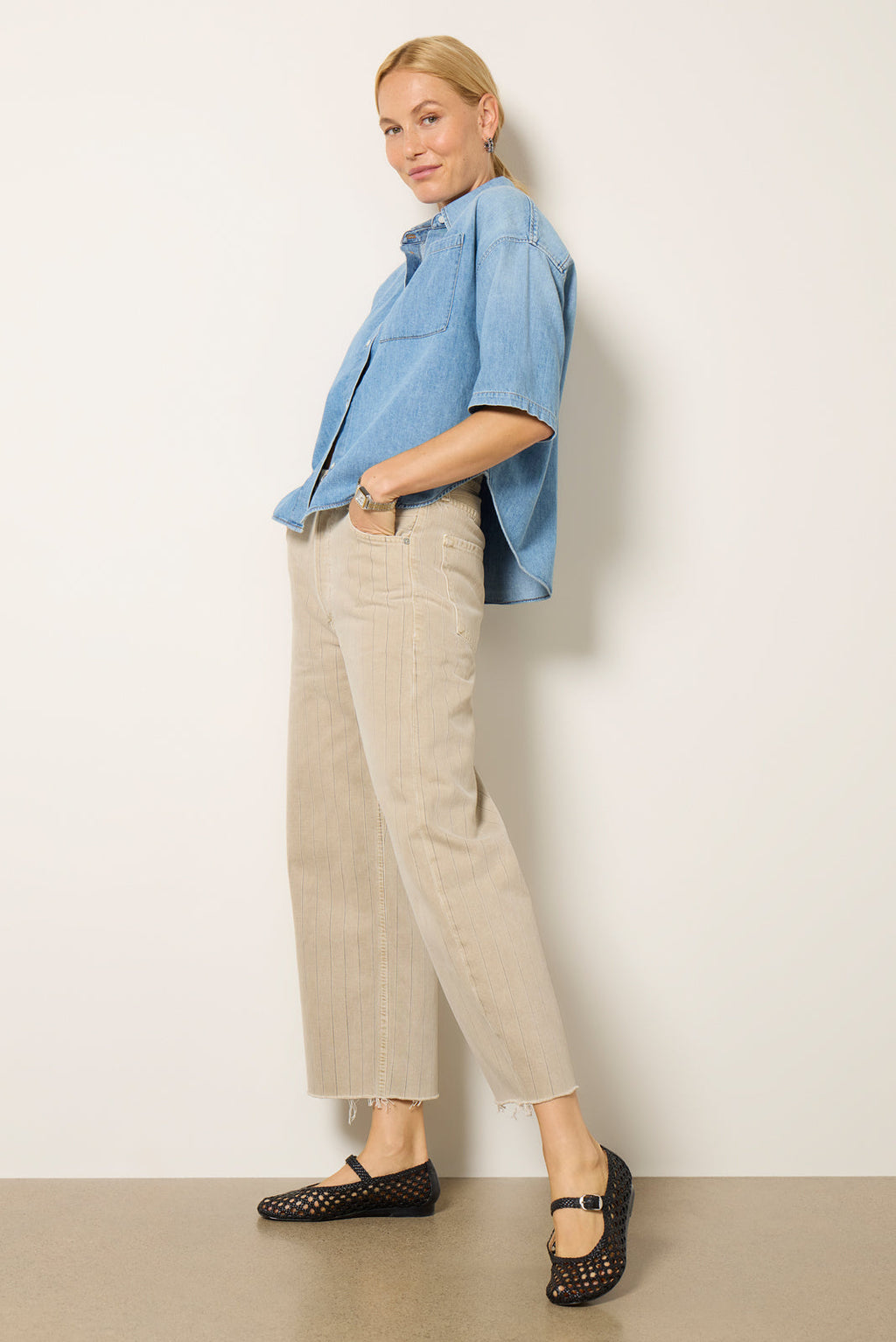 Ayla Raw Hem Crop - Image 6