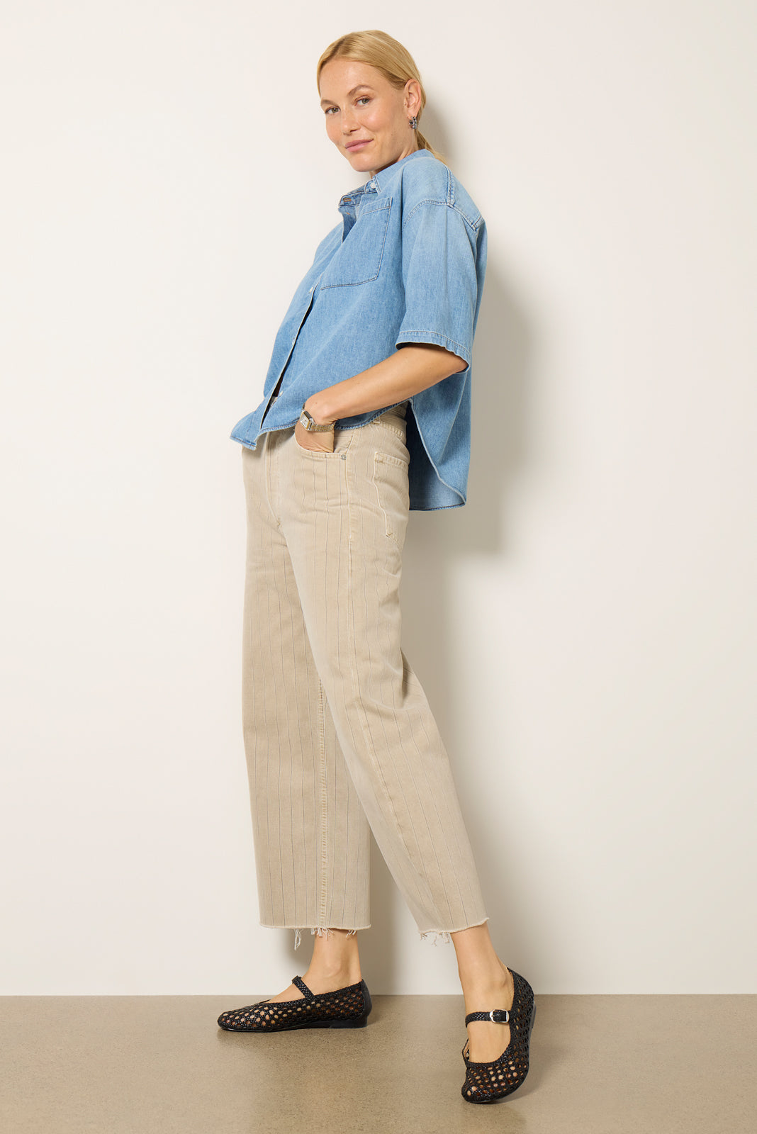 Ayla Raw Hem Crop - Image 6