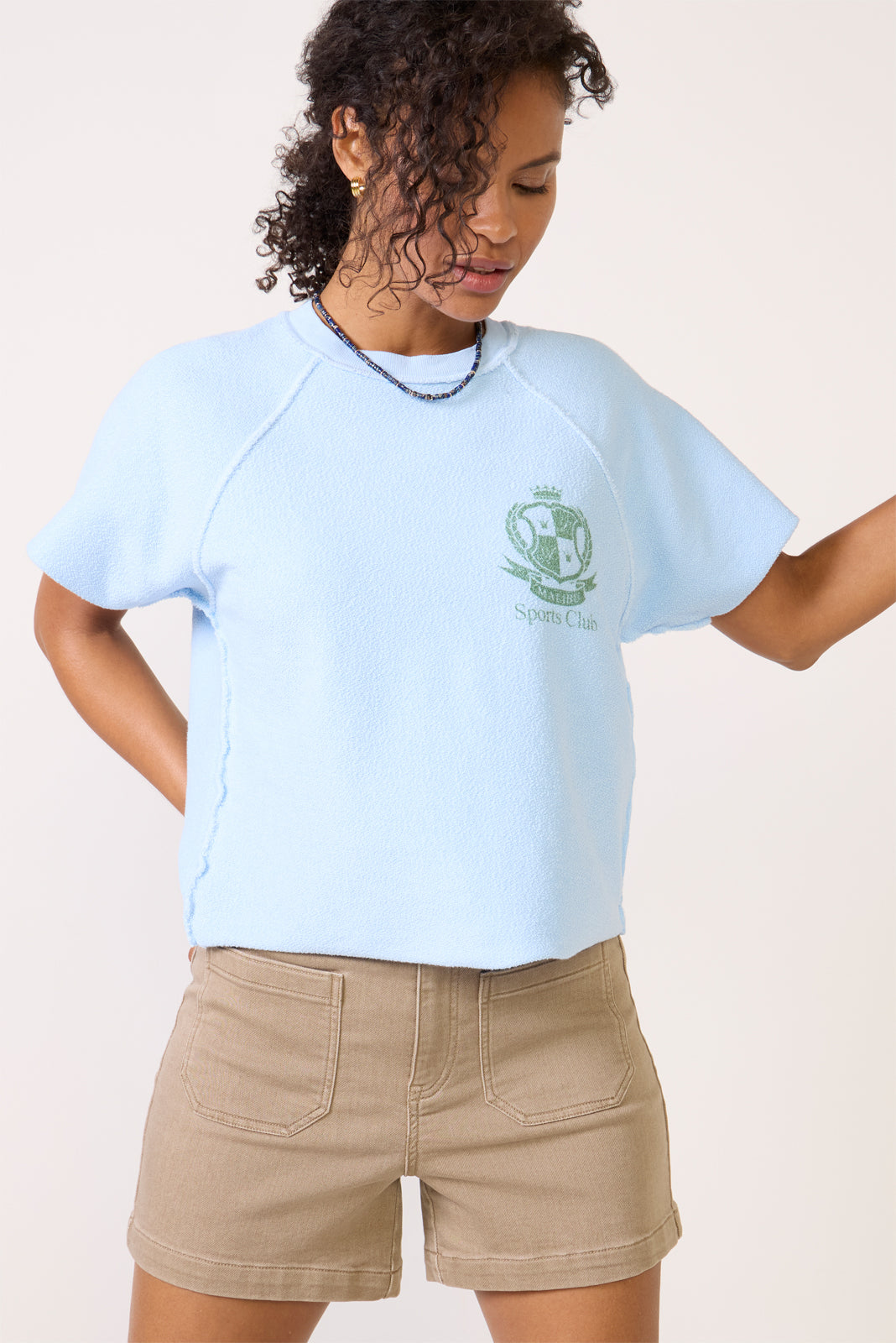 Sports Club Cut Off Sweatshirt - Image 5