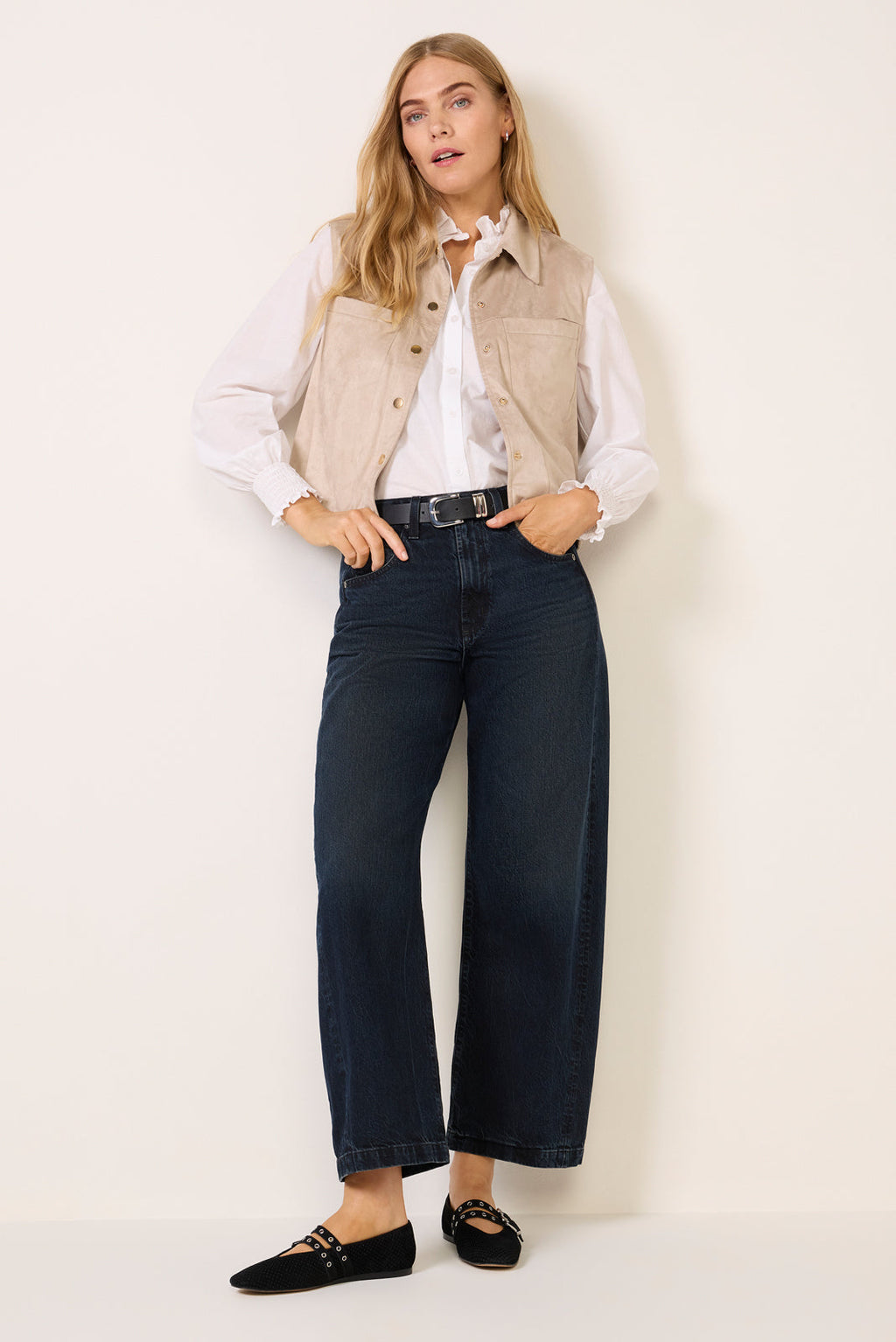 Reagan Faux Suede Vest - Image 2