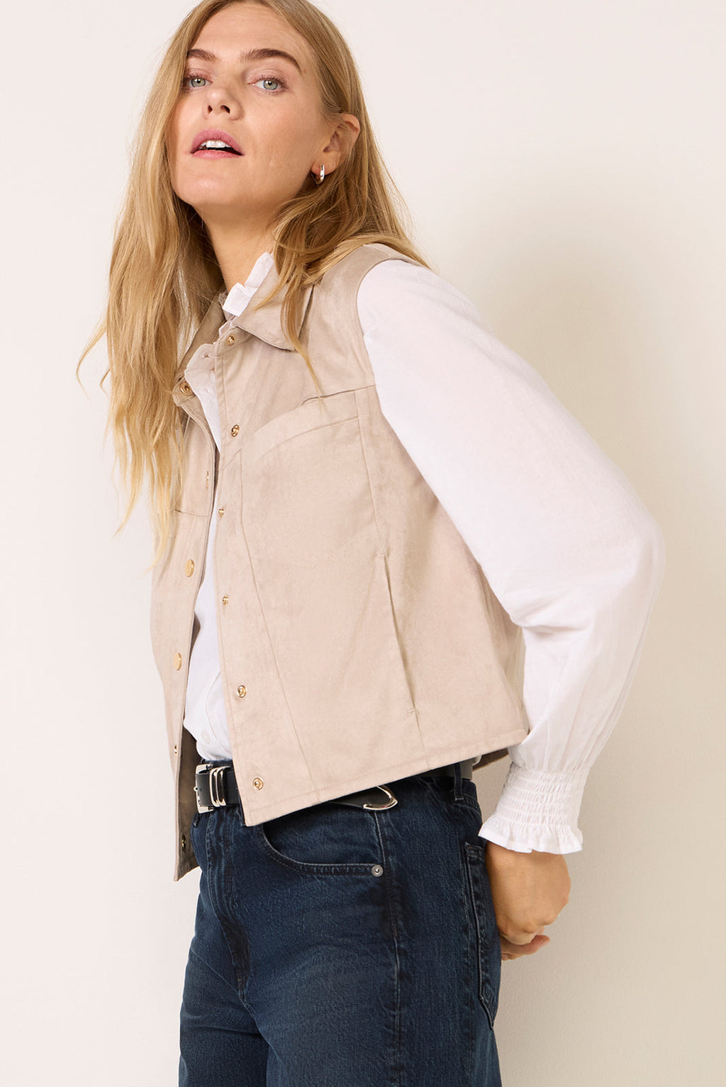 Reagan Faux Suede Vest - Image 6