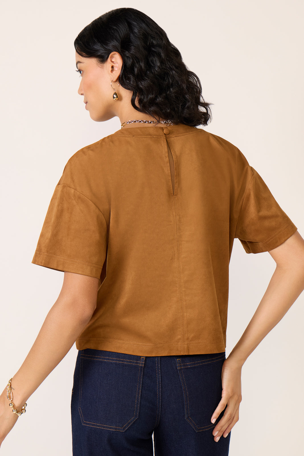 Kimberly Faux Suede Top - Image 4