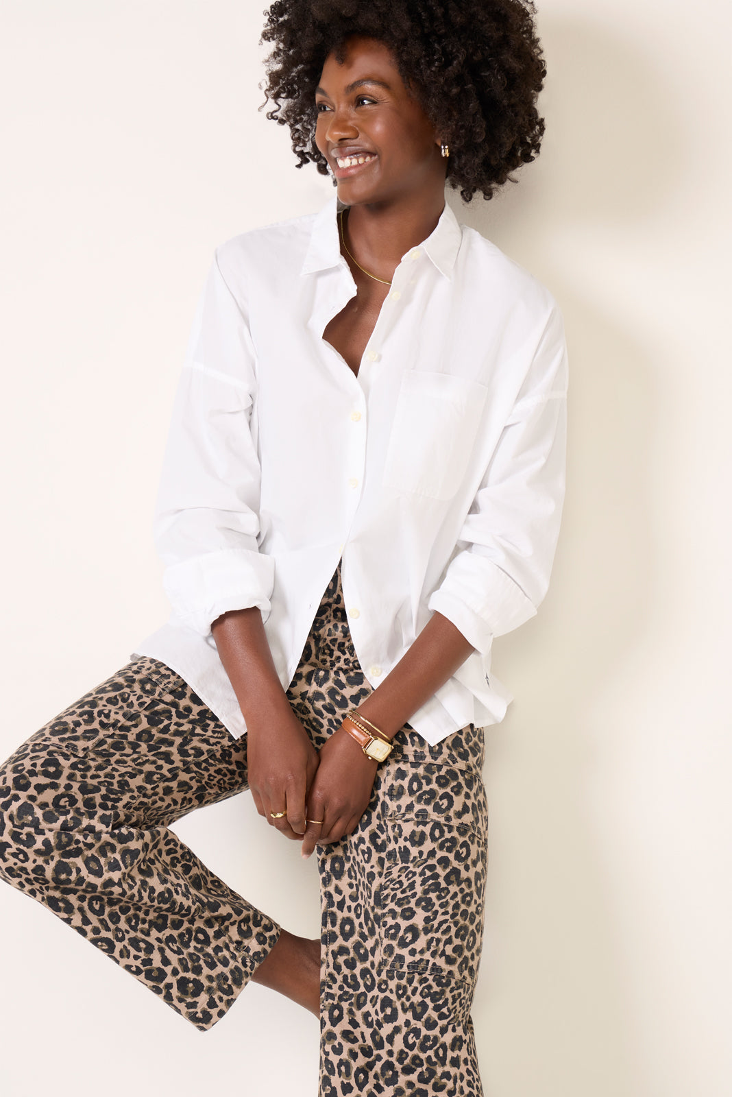 Jo Shirt in Cotton Poplin - Image 2