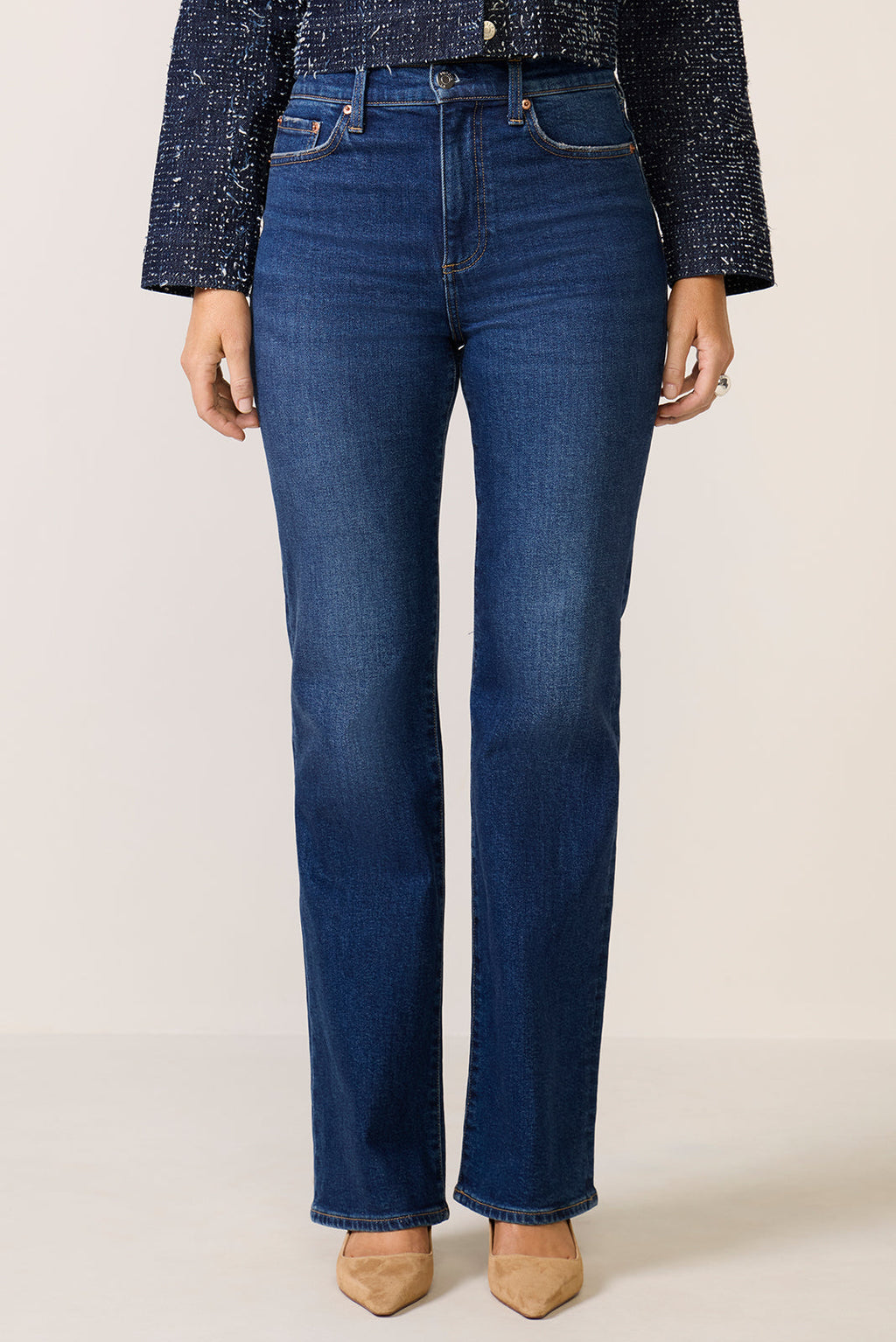 Evie High Rise Slim Bootcut Jean - Image 5