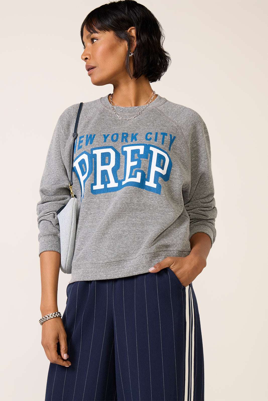NYC Prep Raglan Crew Sweatshirt - Image 3