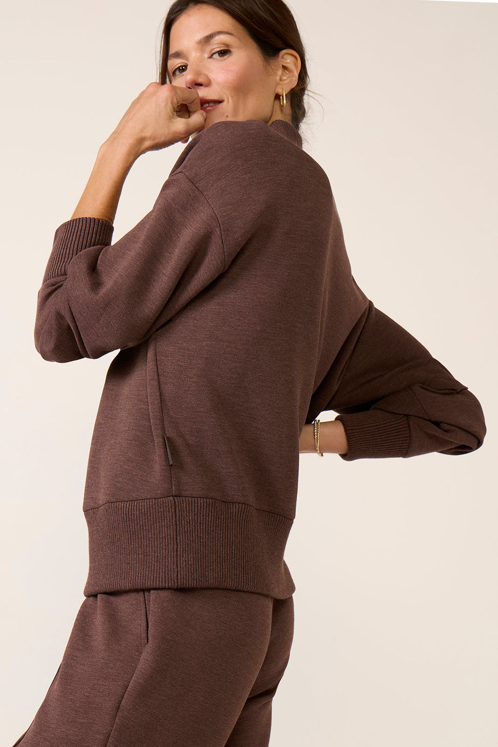 Sally Half Zip Sweat - Image 5