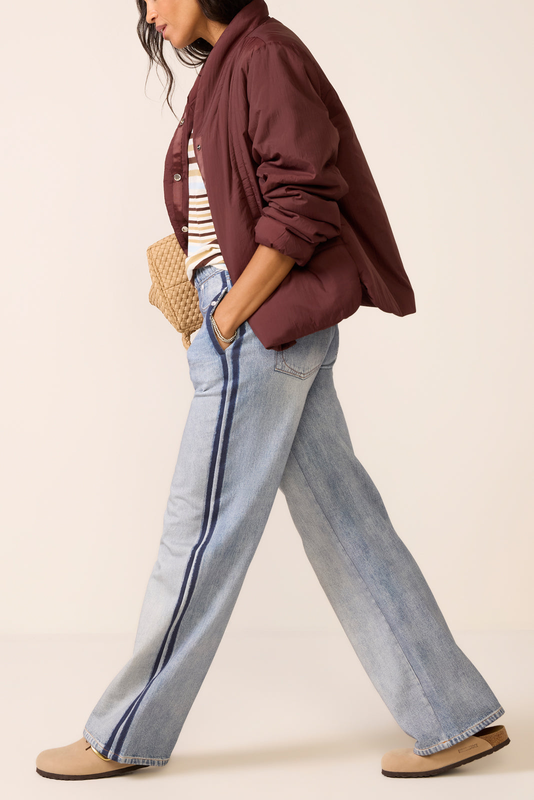 Miramar Terry Wide Leg Track Pant - Image 5