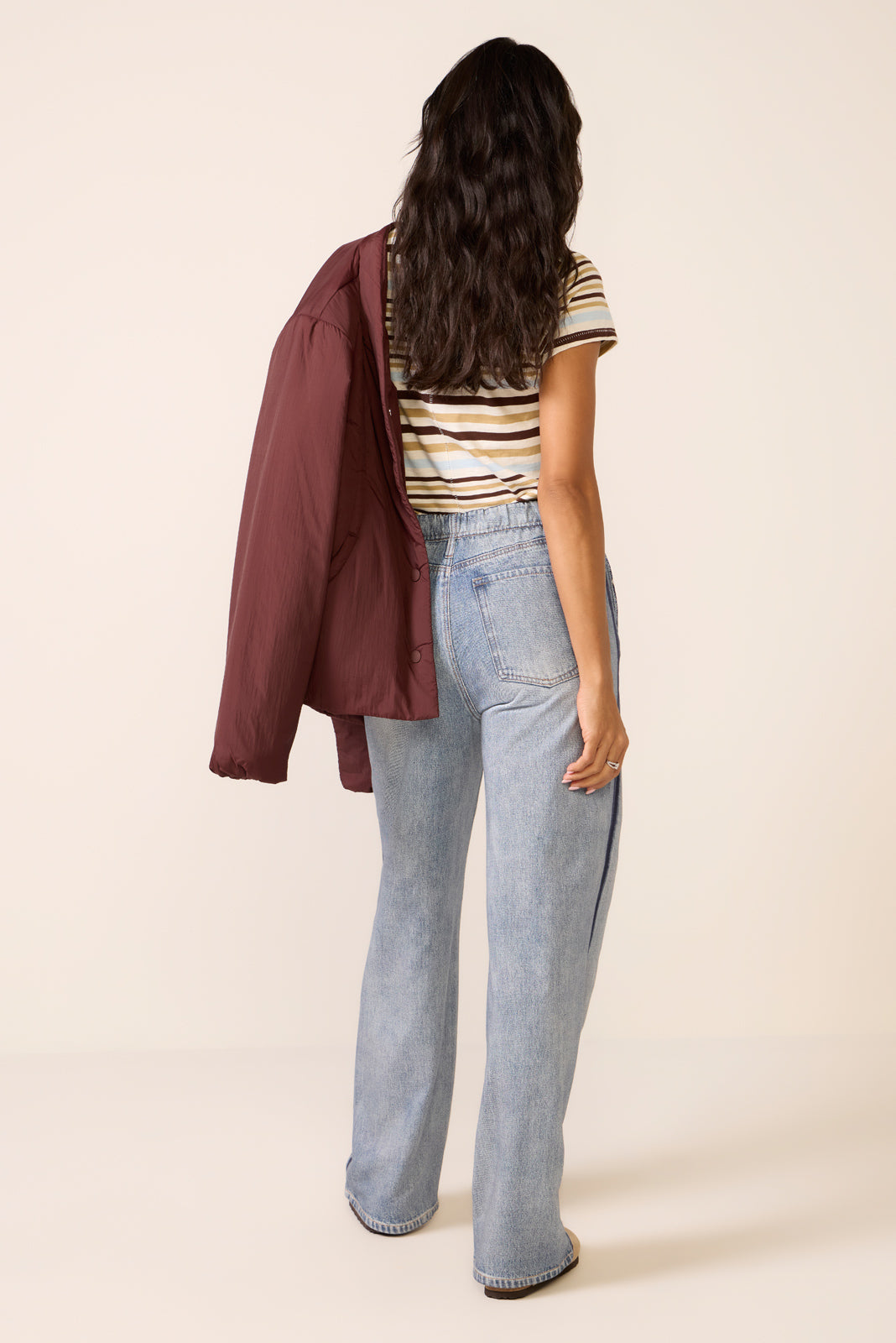 Miramar Terry Wide Leg Track Pant - Image 4