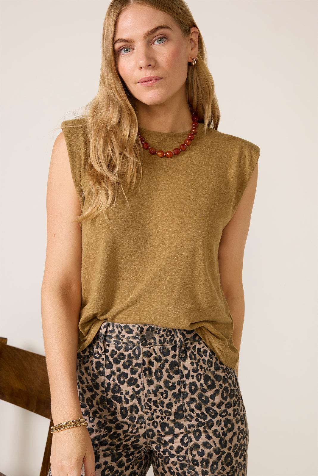 Celine Shoulder Pad Tee - Image 3
