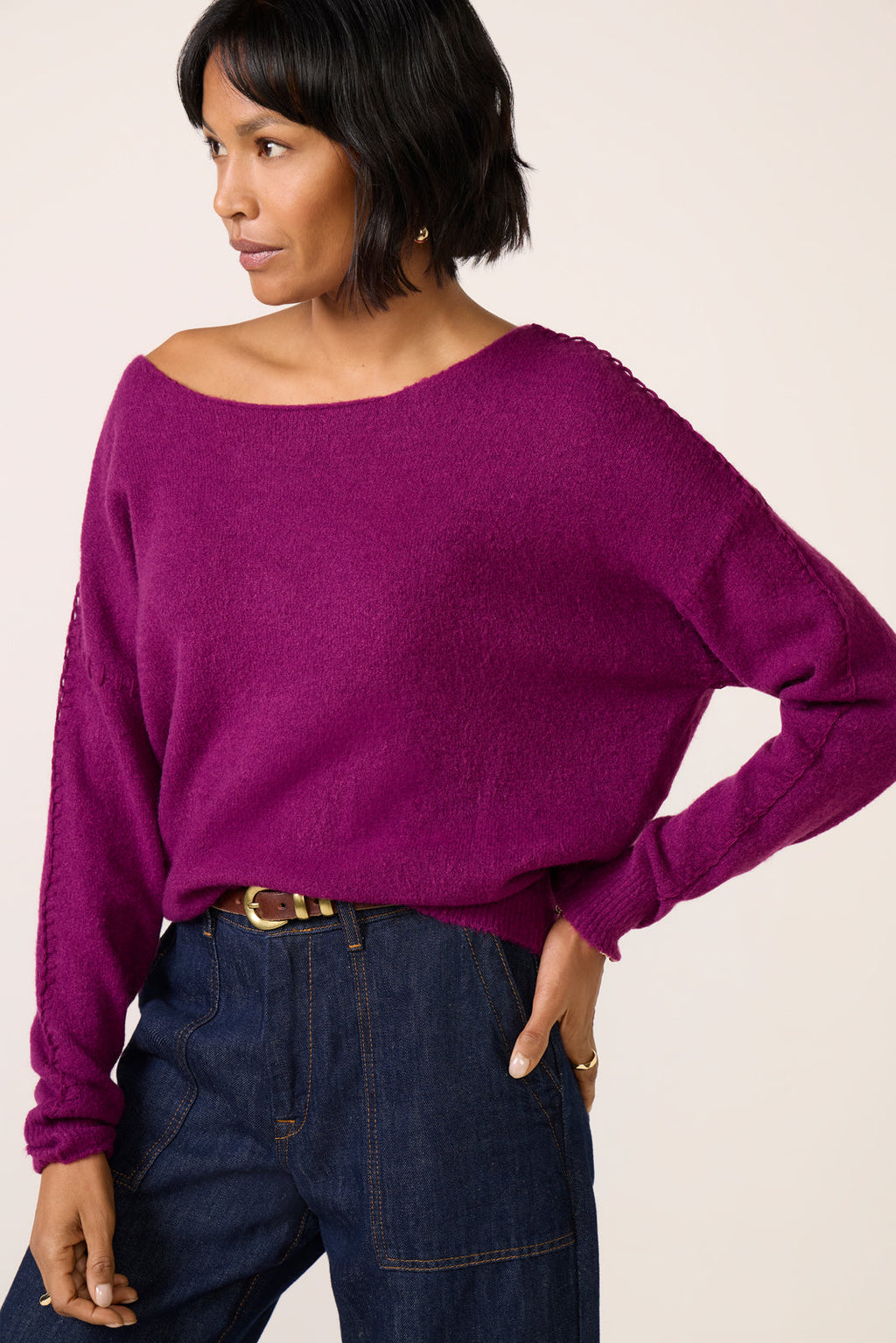 Jessie Whipsitch Off Shoulder Sweater - Image 5
