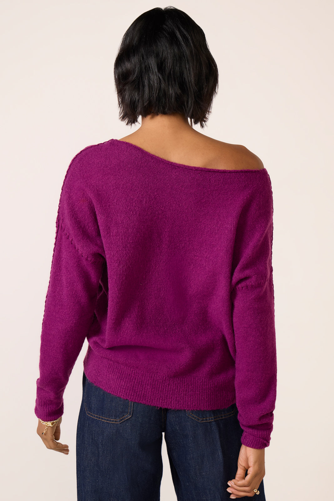 Jessie Whipsitch Off Shoulder Sweater - Image 4