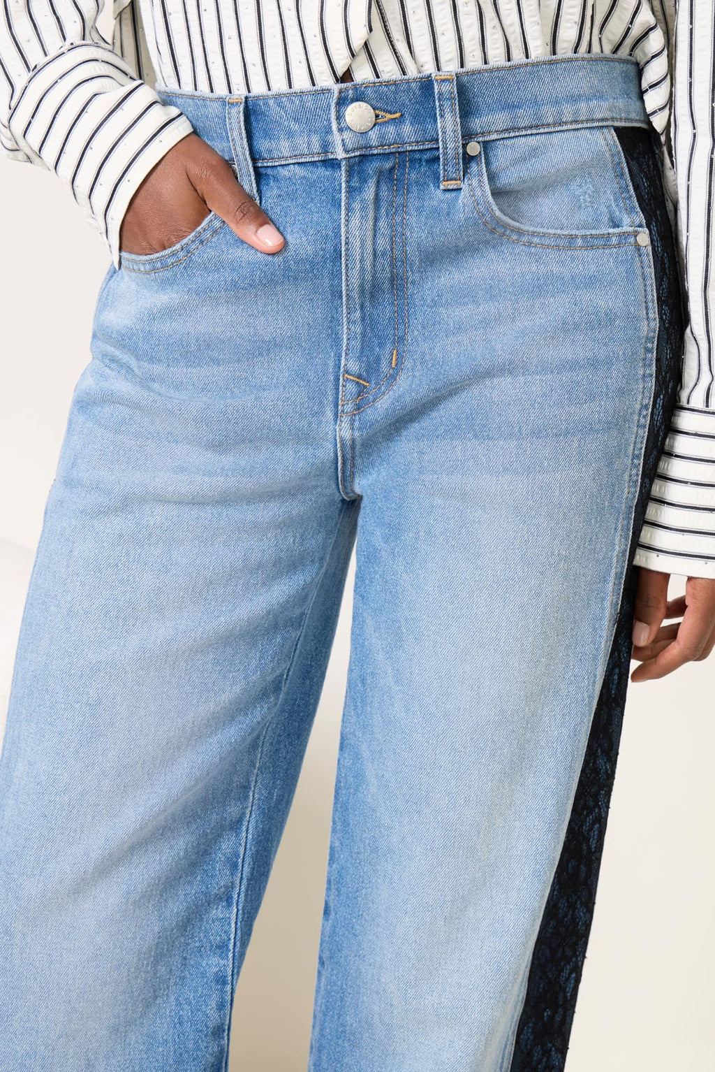 Ever Straight w Lace Inset Jean - Image 2