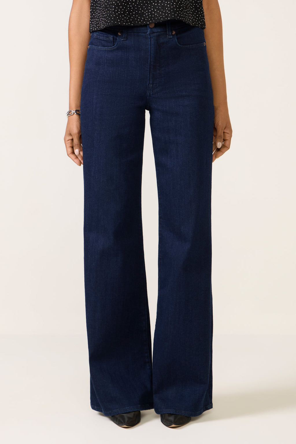 Good Waist Palazzo Wide Leg Jean - Image 5