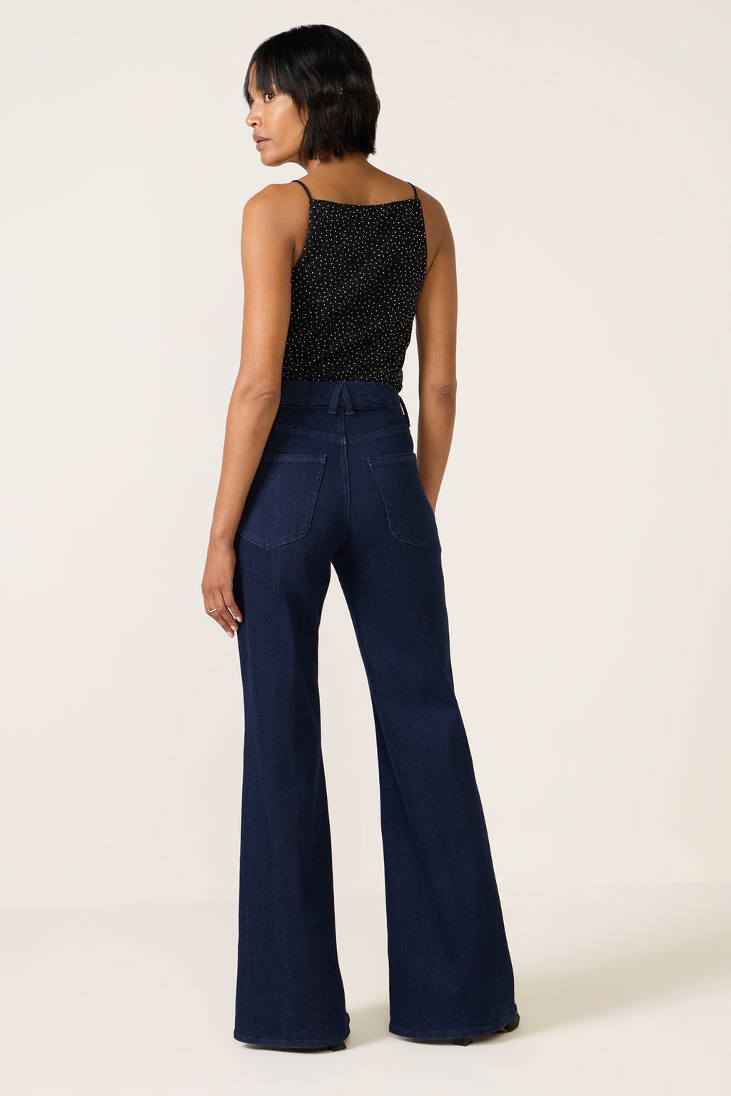 Good Waist Palazzo Wide Leg Jean - Image 4