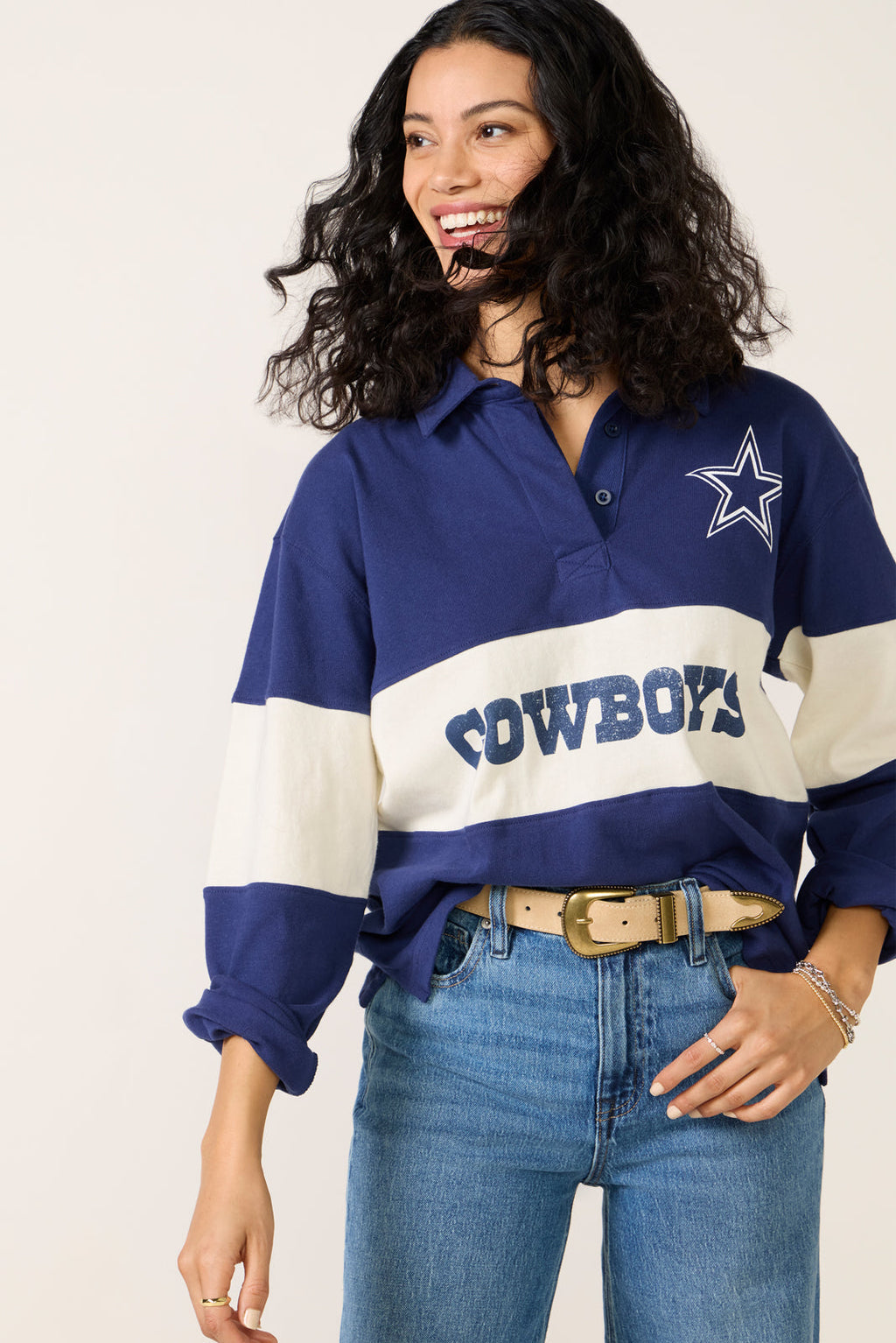 Cowboys Long Sleeve Rugby - Image 2