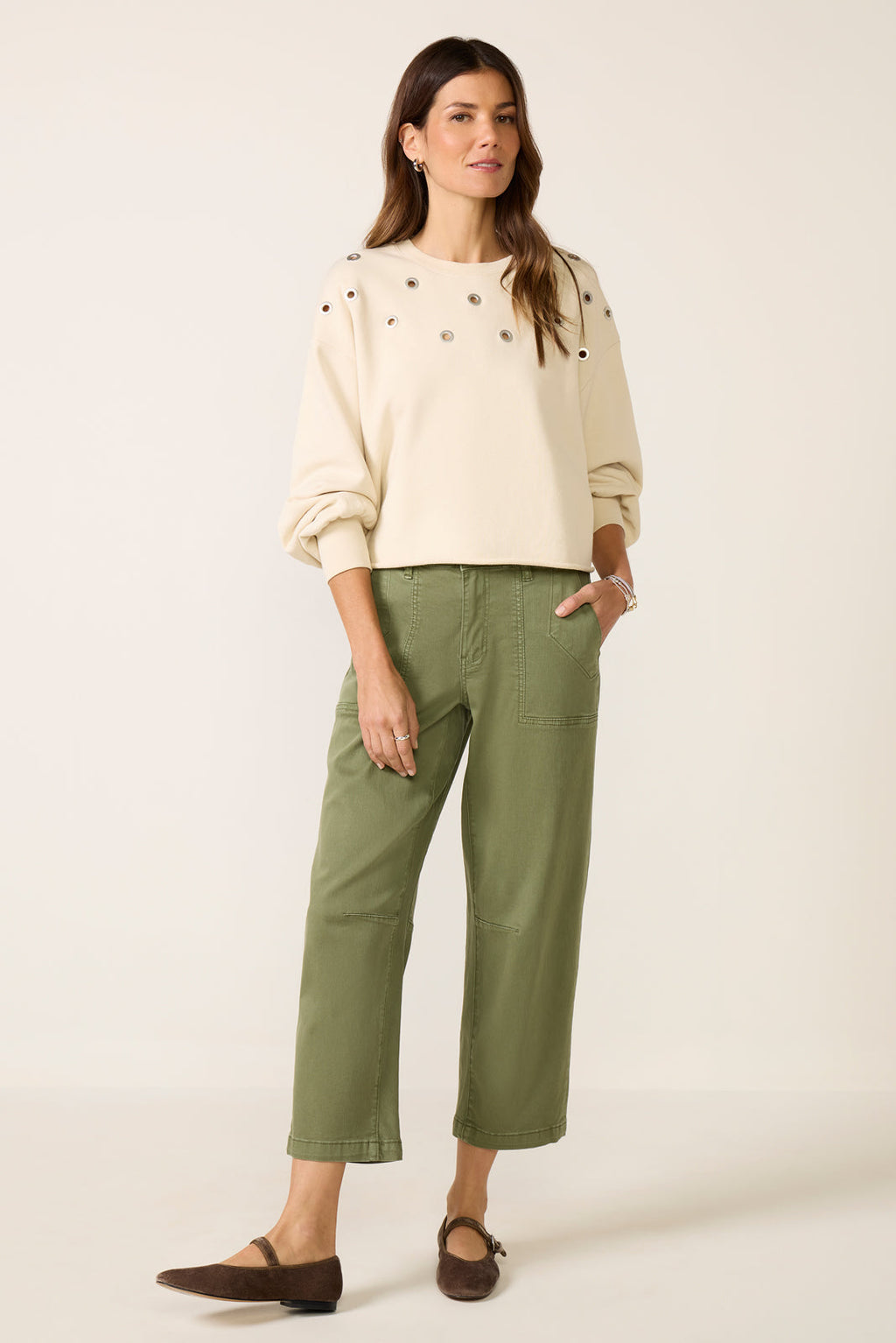 Tayisha Grommet Sweatshirt - Image 2