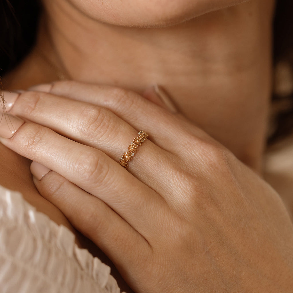 November CZ Birth Flower Eternity Ring - Image 2