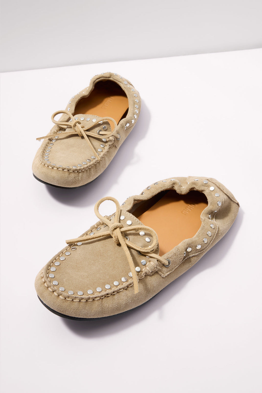 Calla Suede Studs Loafers - Image 2