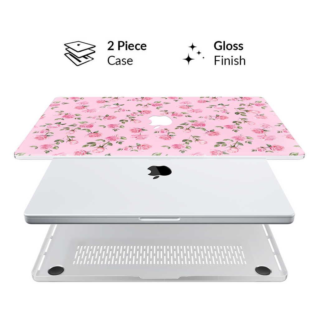 Baby Pink Roses MacBook Case