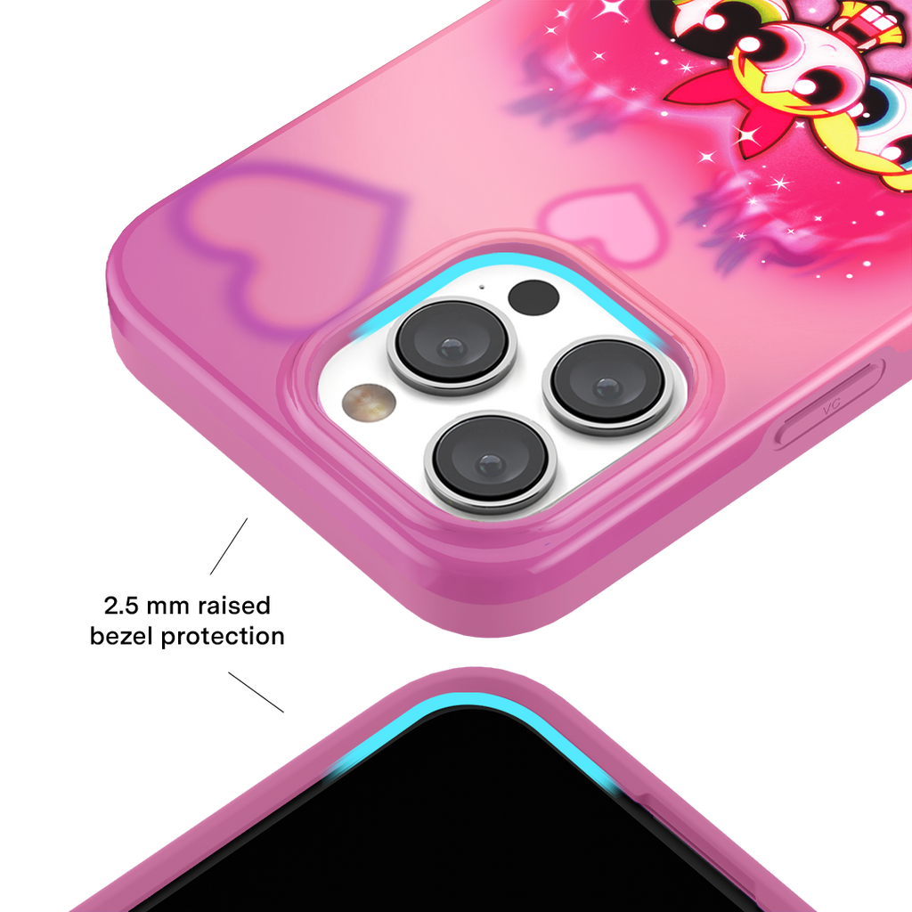 The Powerpuff Girls Airbrush Hearts iPhone Case