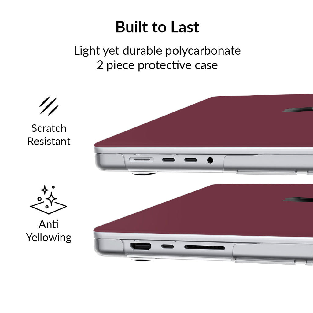 Burgundy 1990 MacBook Case
