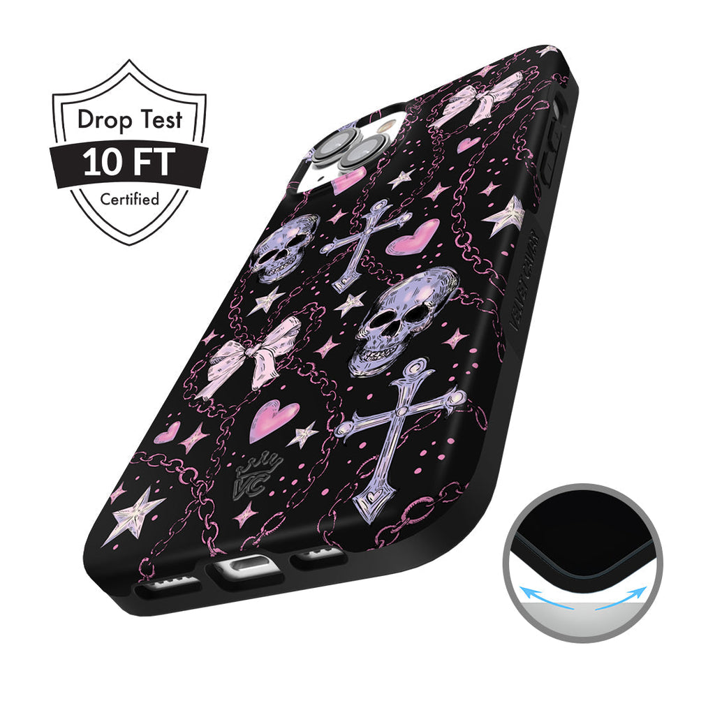 Pretty Punk Skulls iPhone Case