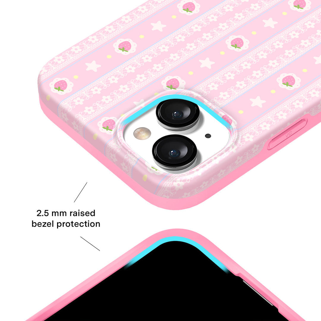 Strawberry Macaron iPhone Case