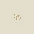 14k Live In Hoop Earrings - 12mm