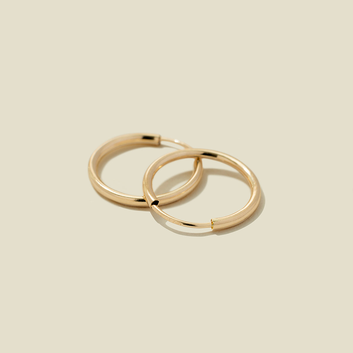 14k Live In Hoop Earrings - Image 3