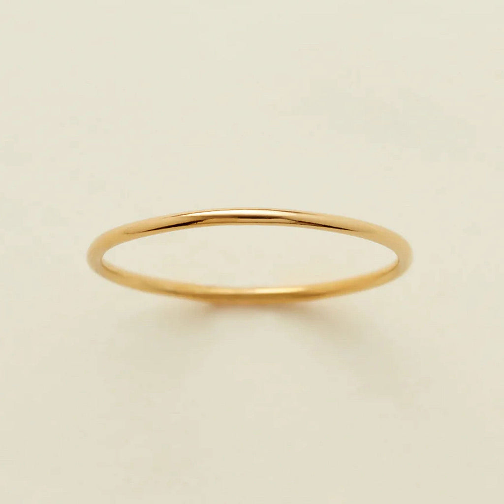14k Round Stacking Ring