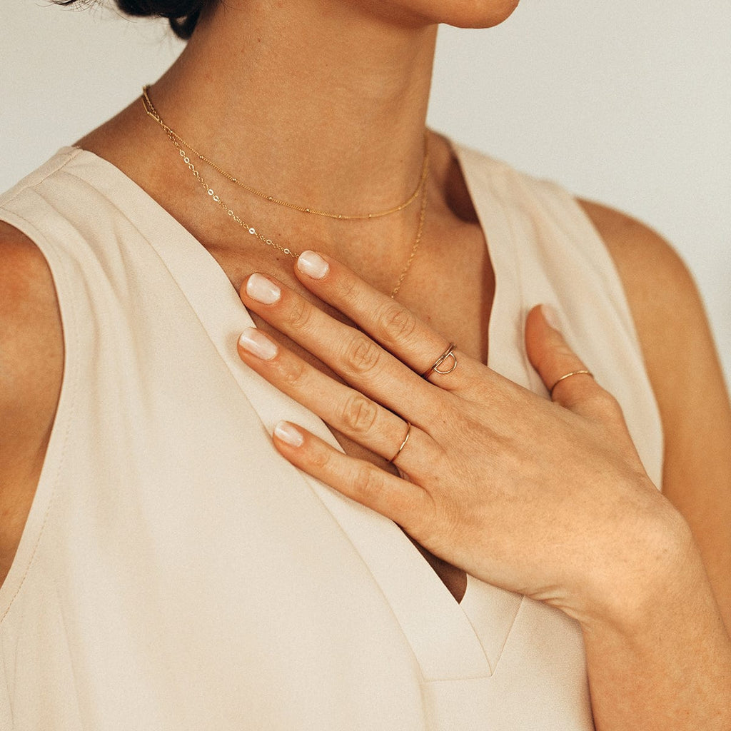 14k Round Stacking Ring - Image 3