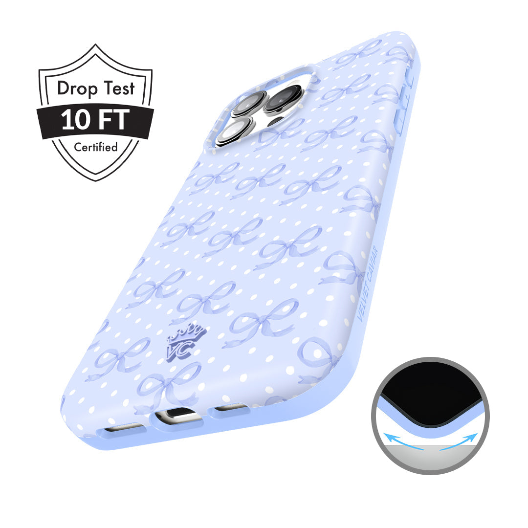 Lovely Blue Bows iPhone Case