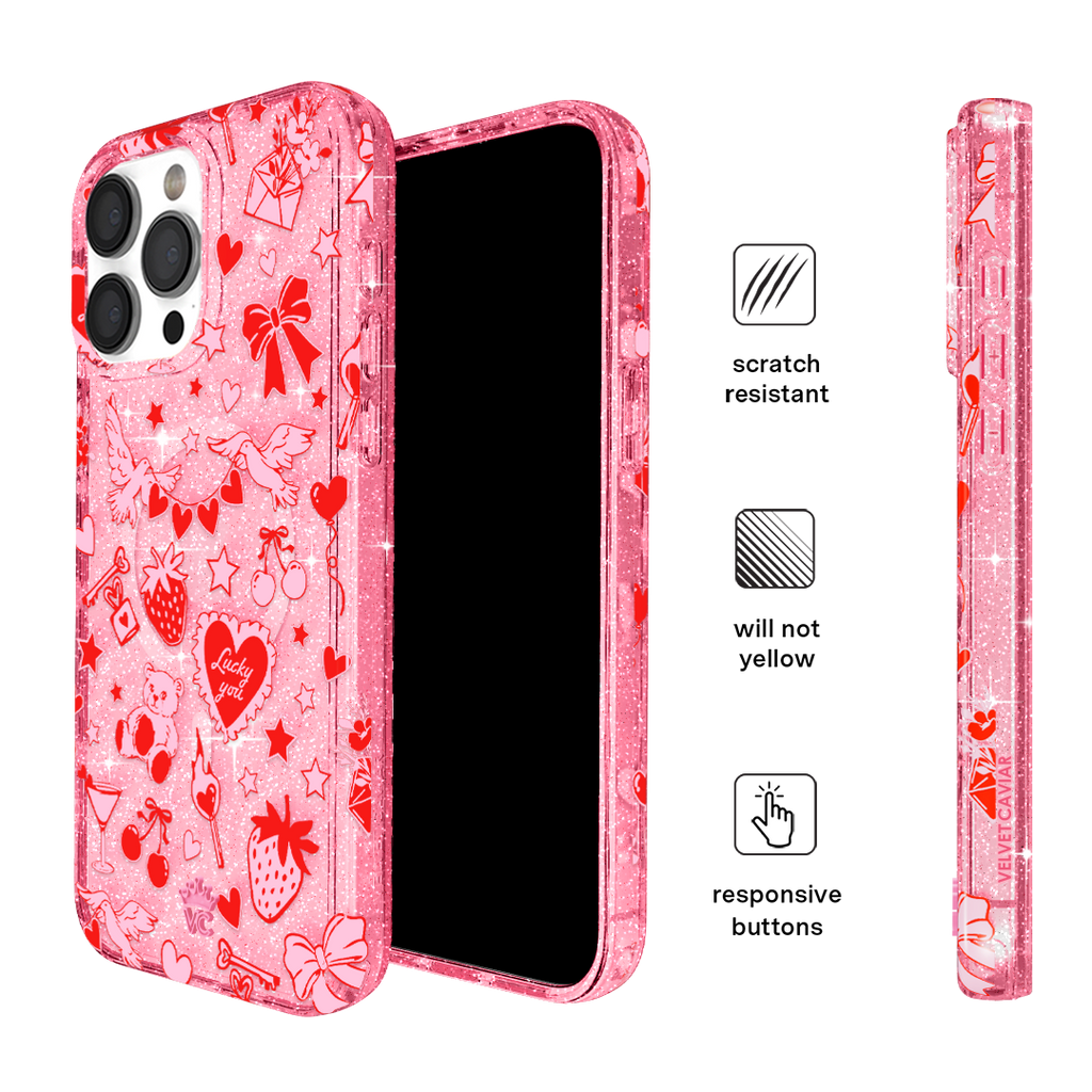 Be Mine Glitter iPhone Case