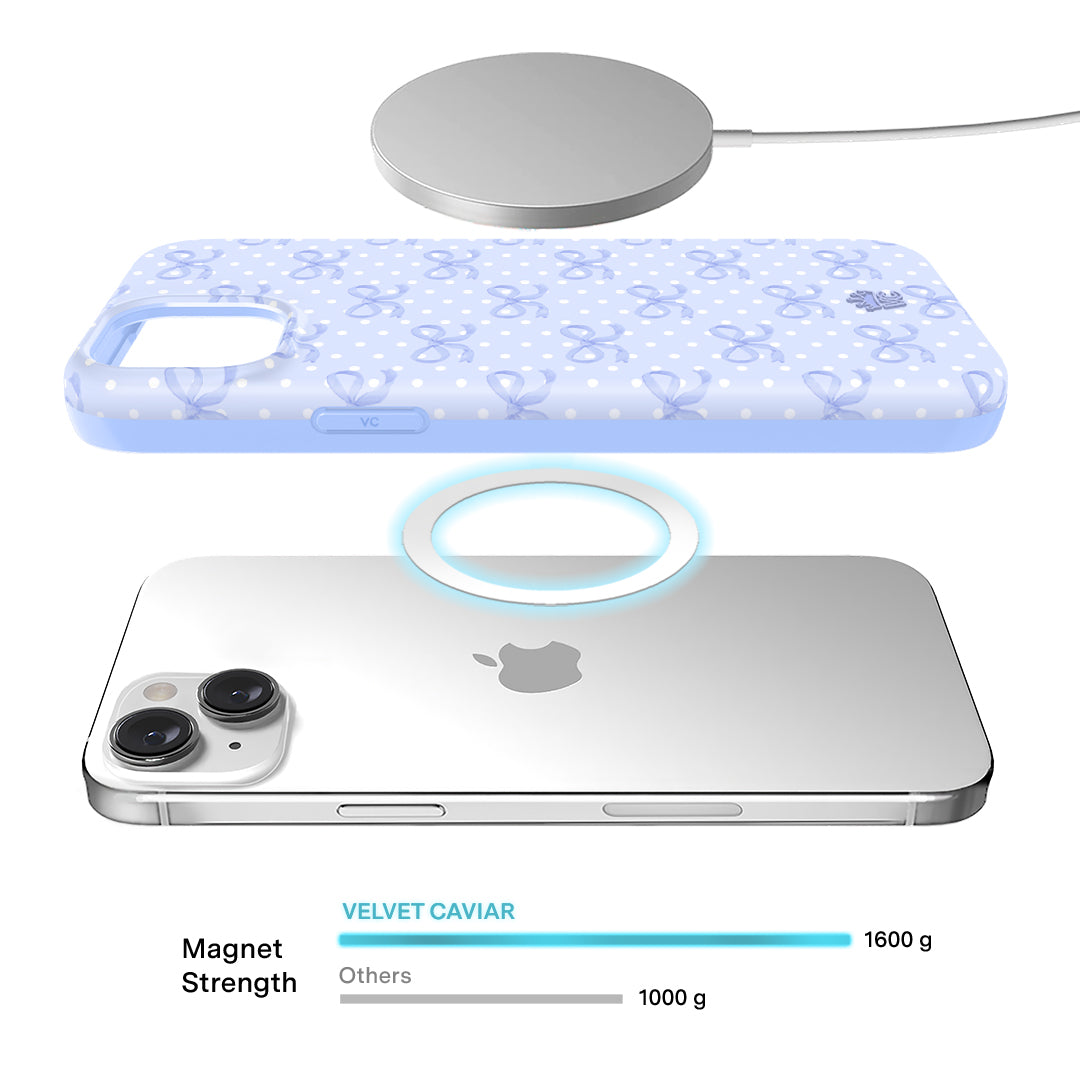 Lovely Blue Bows iPhone Case