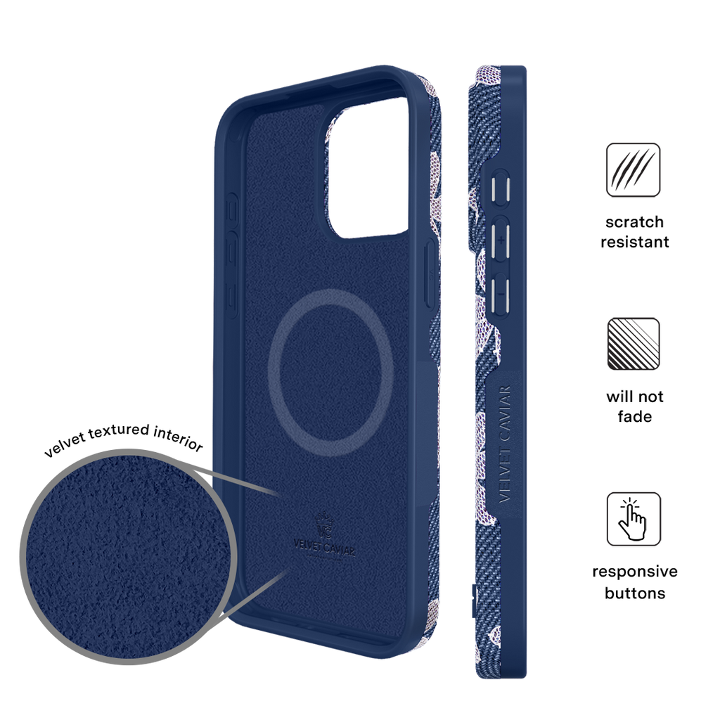 Denim Daisy iPhone Case