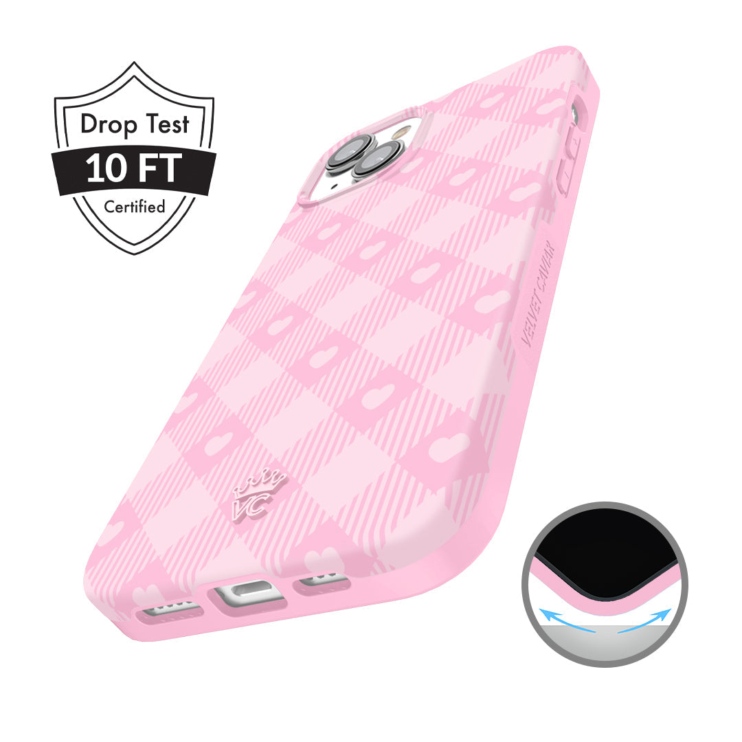 Dolly Pink Gingham iPhone Case