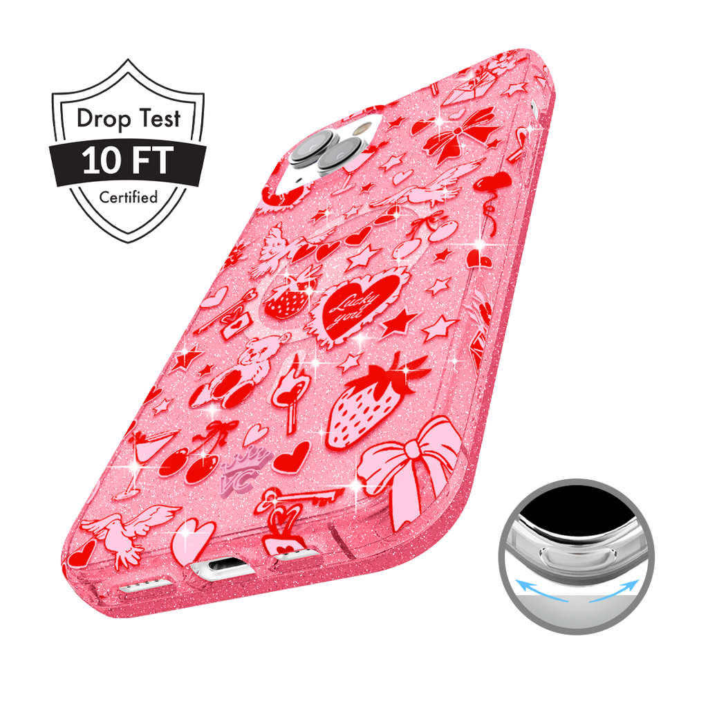 Be Mine Glitter iPhone Case