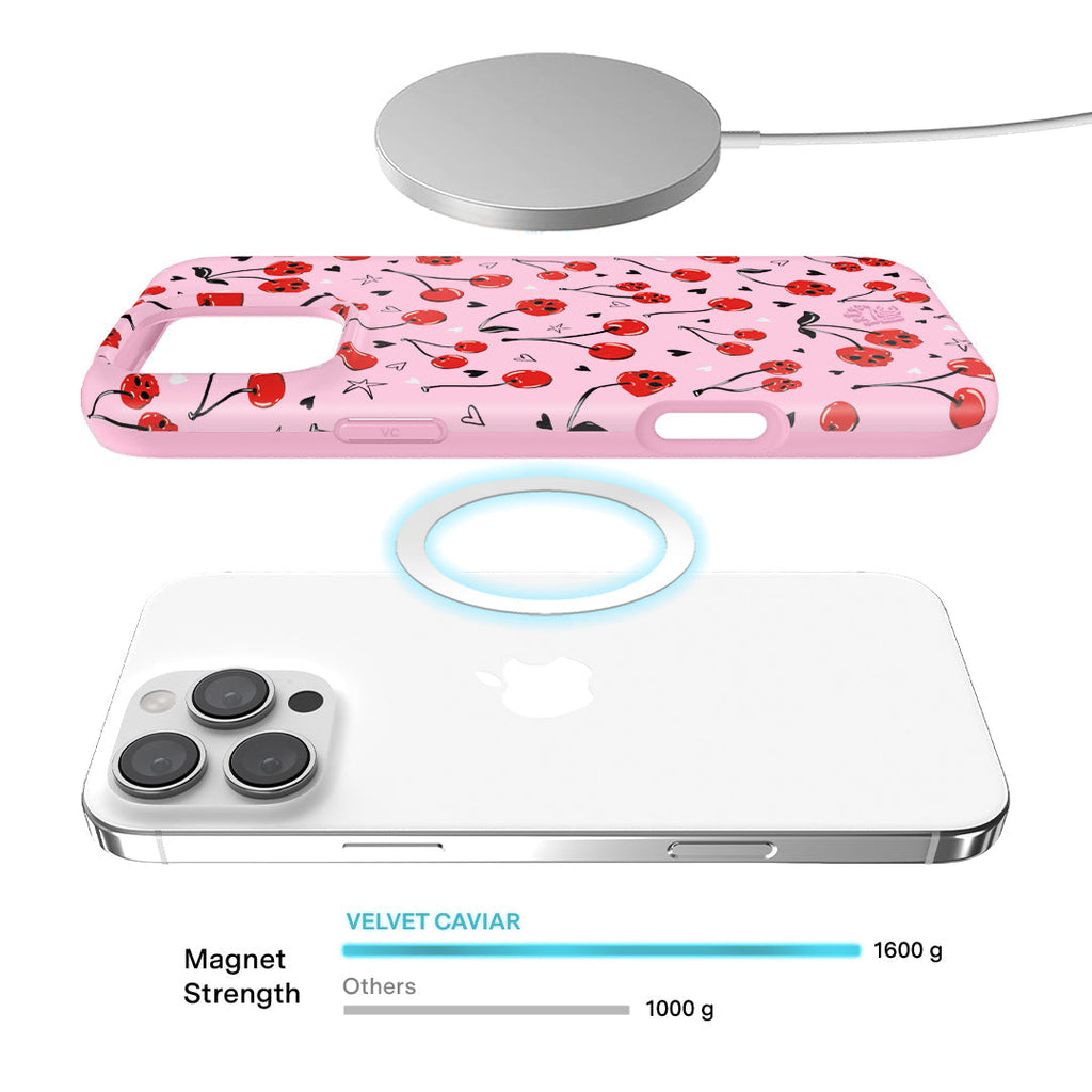 Sour Cherry Skulls iPhone Case