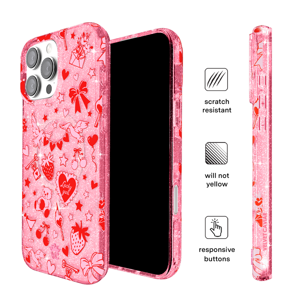 Be Mine Glitter iPhone Case