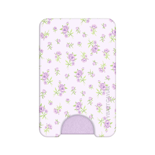 Dainty Lilac Floral MagSafe Wallet