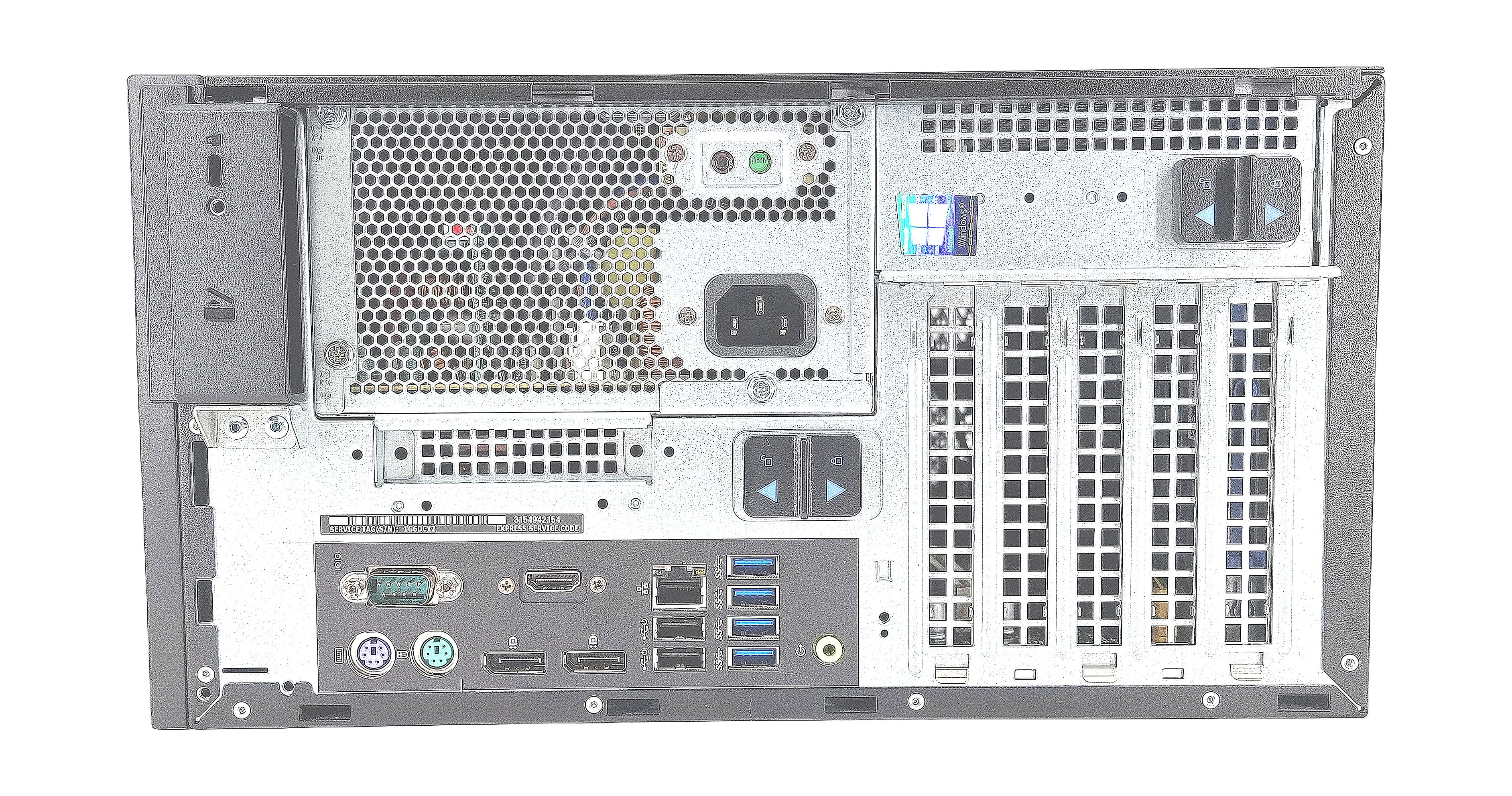 Dell Precision 3630 Tower PC, Core i7 8th Gen, 8GB RAM, 256GB SSD, Win 11