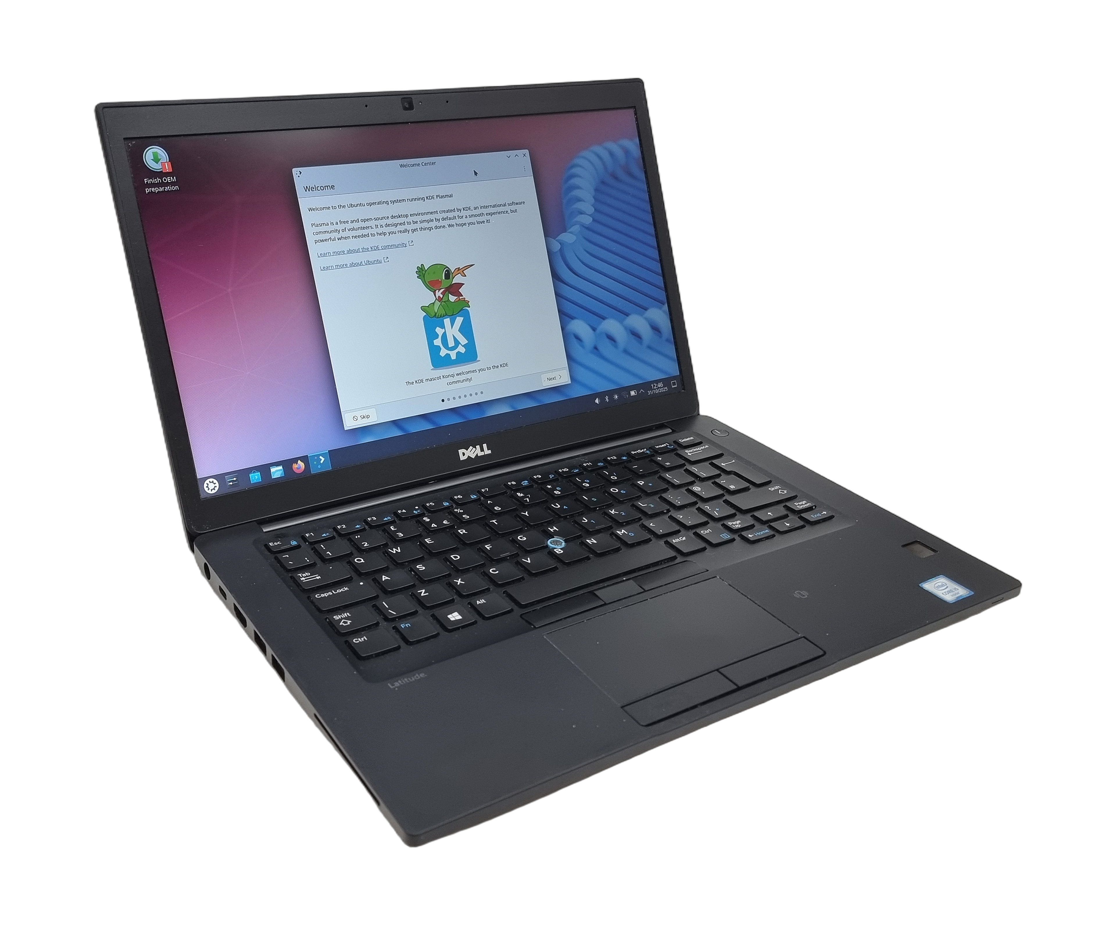 Dell Latitude 7480 Laptop, Core i5 6th Gen, 8GB RAM, 128GB SSD, Kubuntu Linux