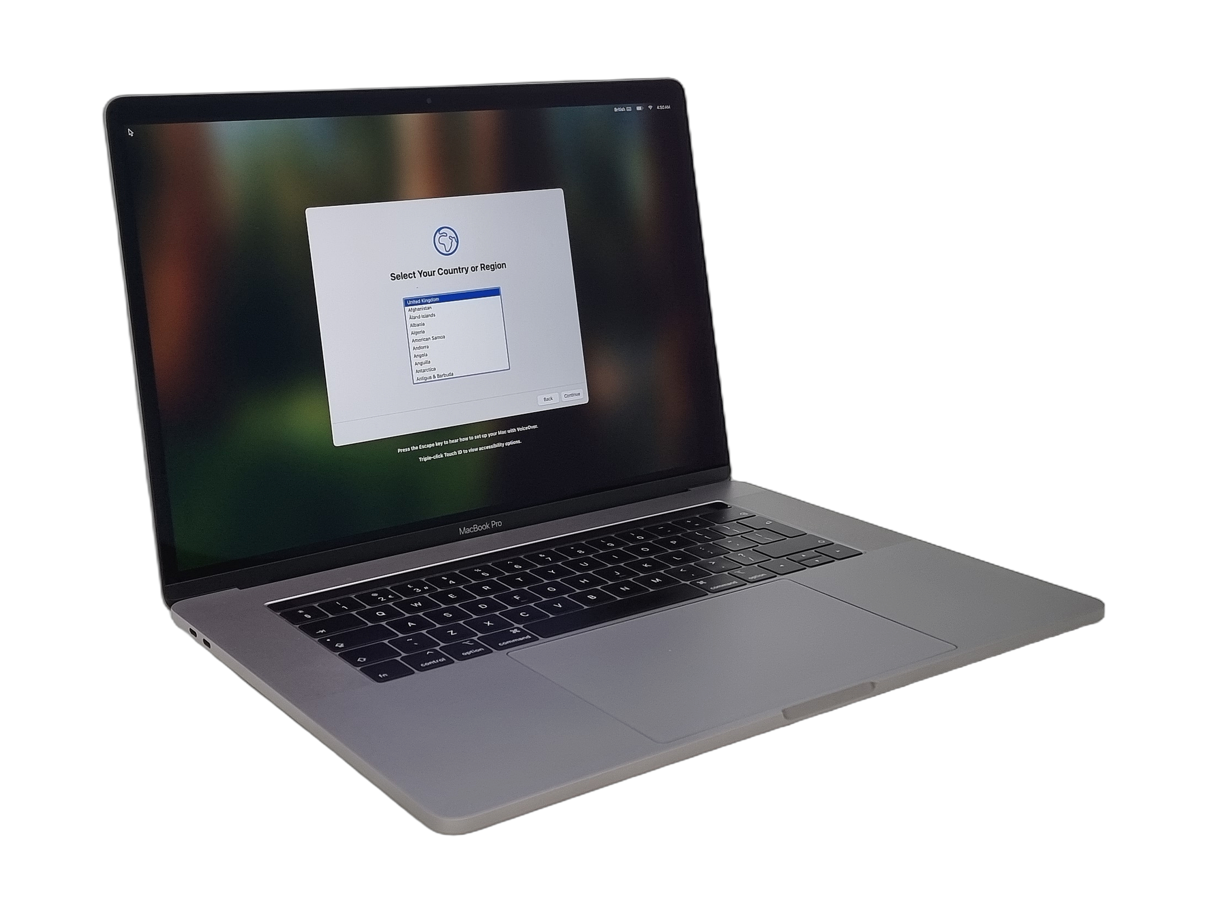 Apple MacBook Pro 2019 Laptop, 15" Core i7 9th Gen, 16GB RAM, 256GB SSD, Sequoia