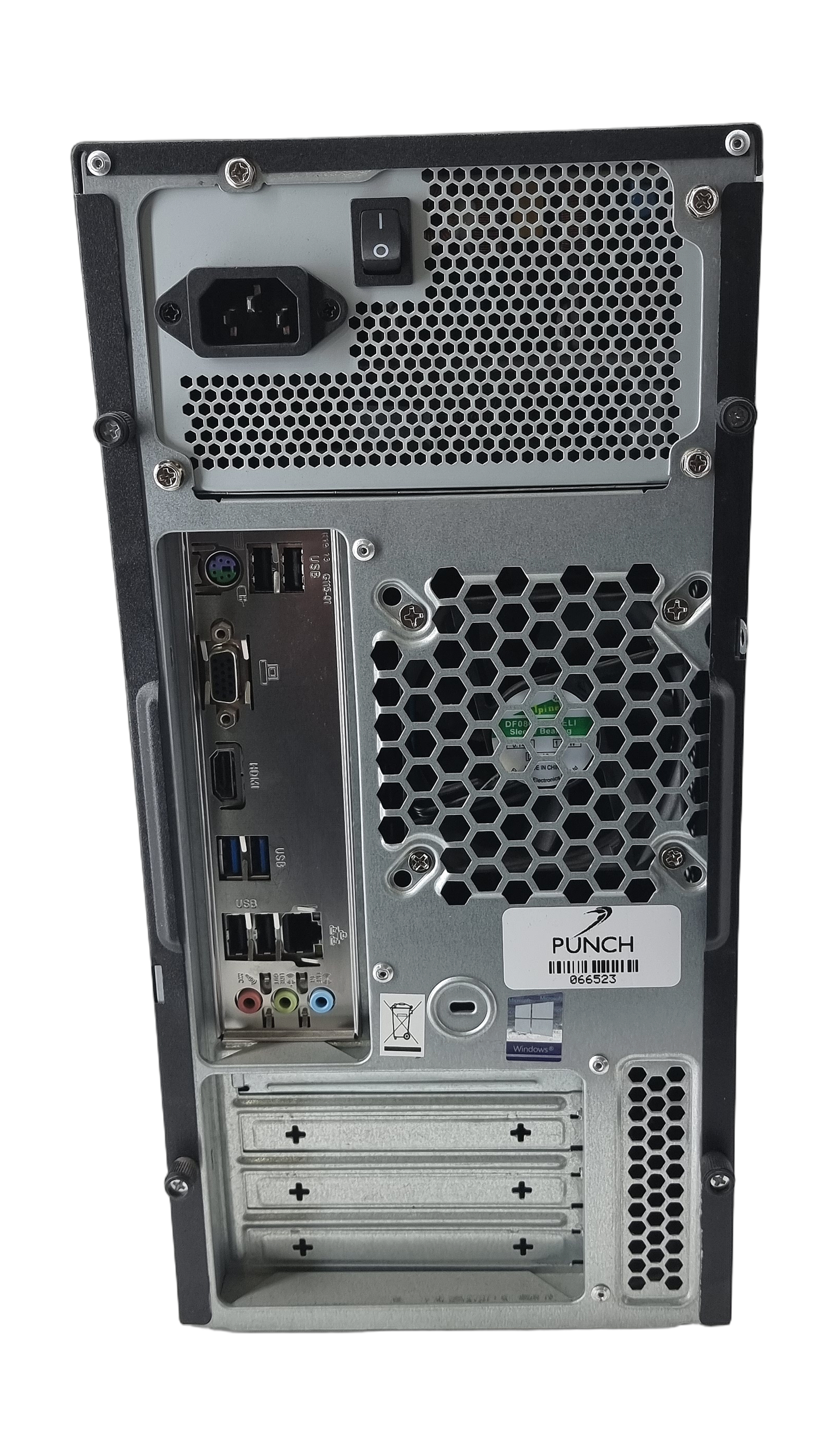 Punch Technologies Tower PC, Core i3 8th Gen, 8GB RAM, 256GB SSD, Windows 11