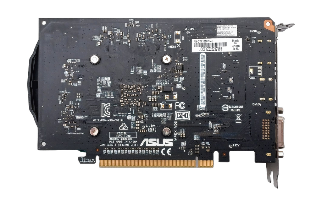 Asus Phoenix GeForce GTX 1050 Ti 4G Graphics Card PH-GTX1050TI-4G