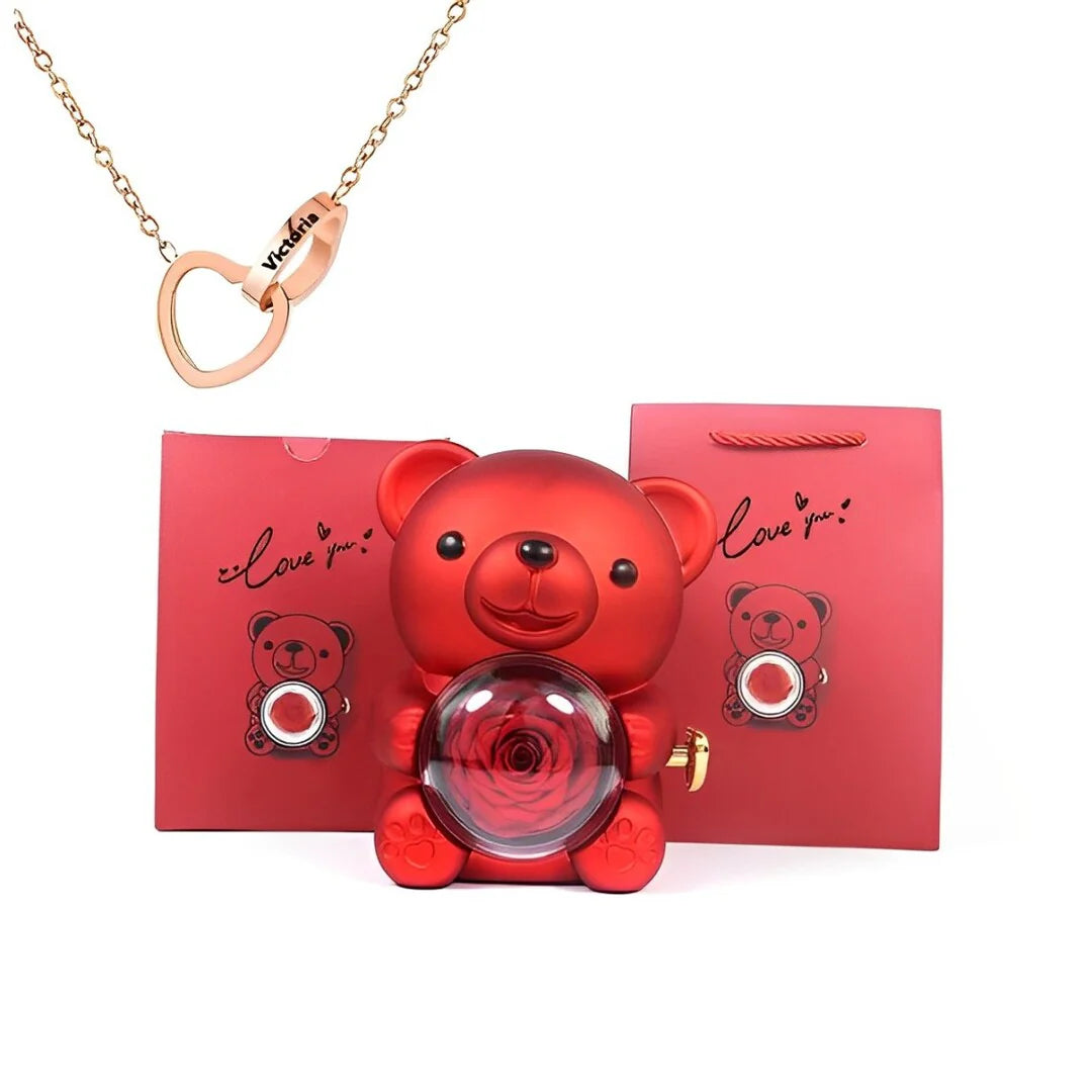 Bear Heart Necklace